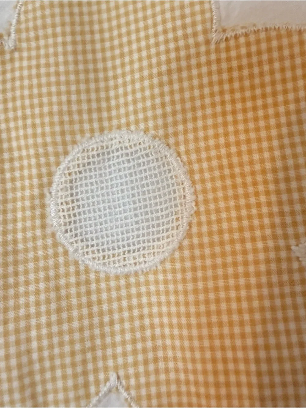 ✨SOLD✨Madewell White Floral Appliqué Puff Sleeve Poplin Top Size Large - Picture 8 of 10